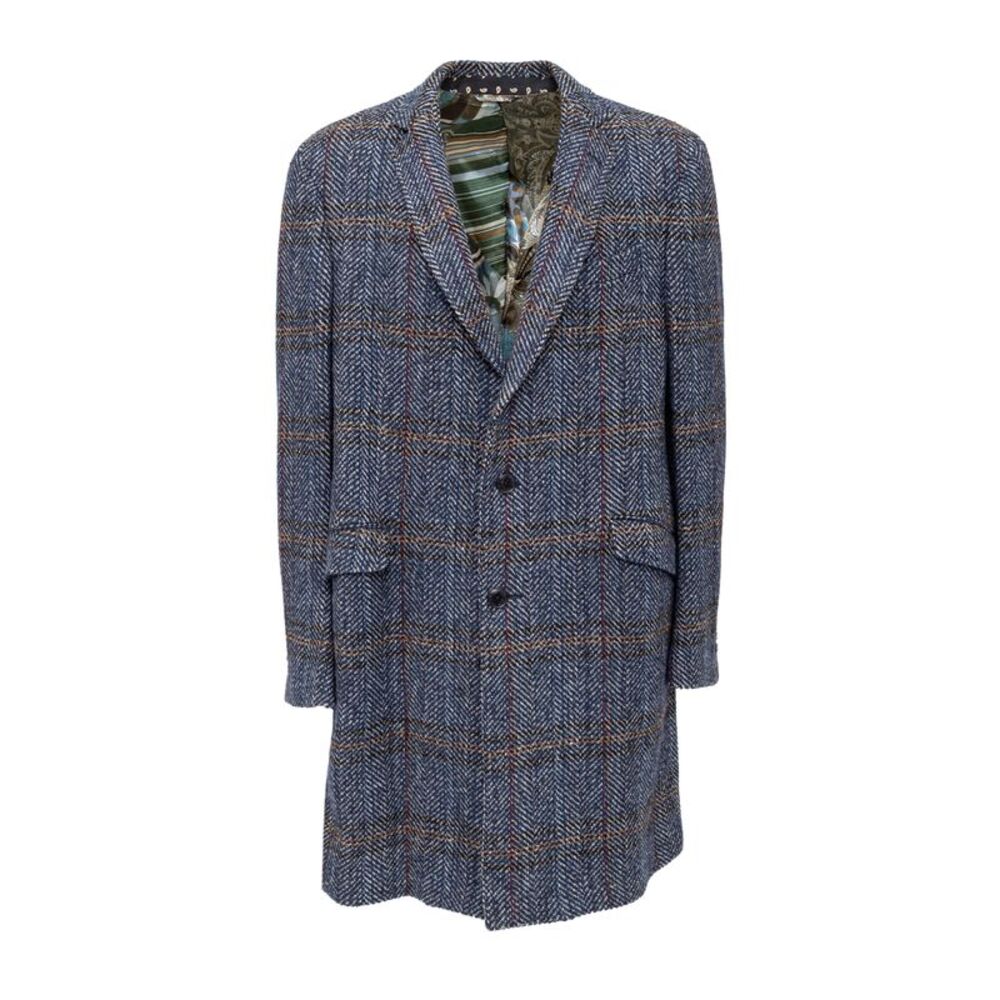 Etro Checkered Wool Coat - '20s